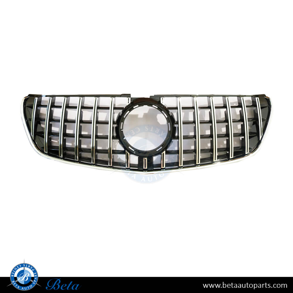 Grille GT Style Black and Chrome color for Mercedes Viano W447 2015-up models, Part Number 4478881A23 Grille GT Style Black and Chrome color for Mercedes Viano W447 2015-up models, Part Number 4478881A23